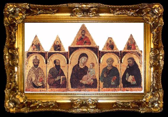 framed  Duccio di Buoninsegna Polyptych No. 28 sdf, ta009-2